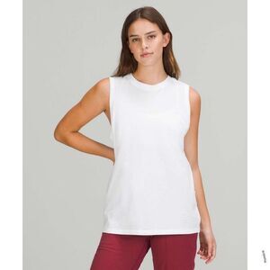Lululemon All Yours Tank White Top 8 Women